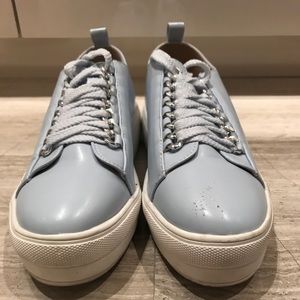 Light blue sneakers